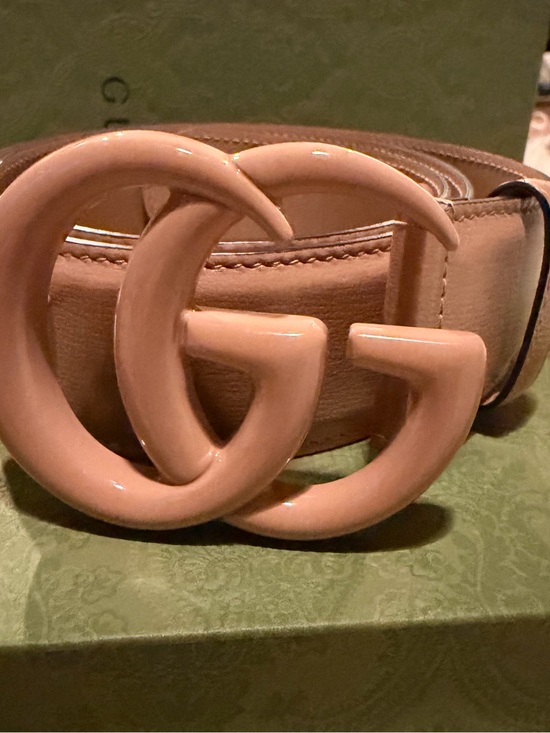 Gucci Nude Patent Double G Waist Belt main image 8